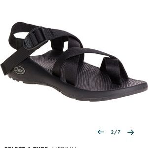 Chaco Black Adjustable Strap Sandals with Toe Strap NWOT Mens Size 13